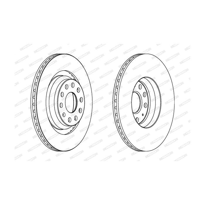 Тормозной диск FERODO DDF1503C