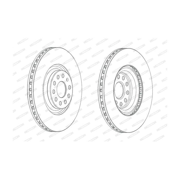 Тормозной диск FERODO DDF2000C