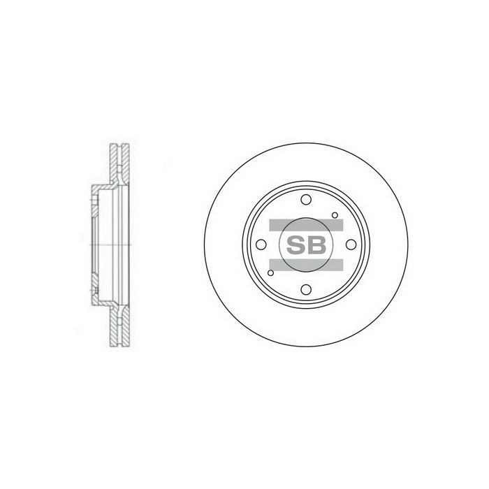 Гальмівний диск HI-Q SD1016