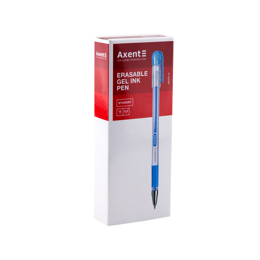 Ручка гелевая Axent Пиши-стирай Student, синяя (AG1071-02-A) изображение 2