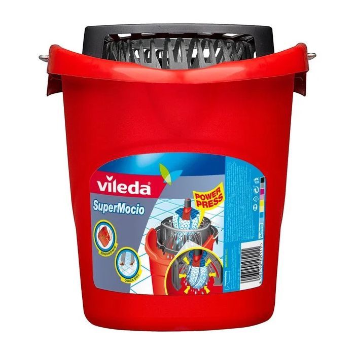 Відро для швабр Vileda Super Mocio з віджимом червоне 10 л (4003790105111) зображення 2