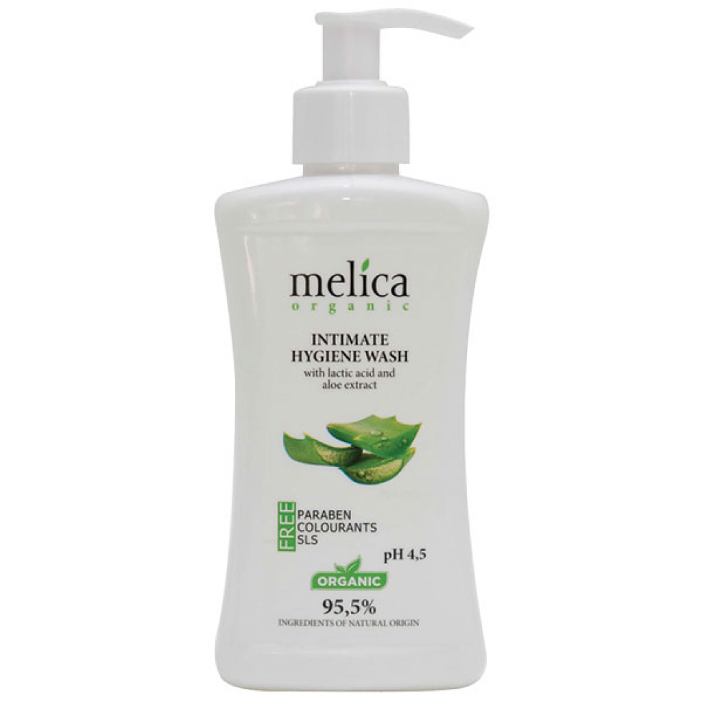 Гель для интимной гигиены Melica Organic с молочной кислотой и экстрактом алоэ 300 мл (4770416342105)