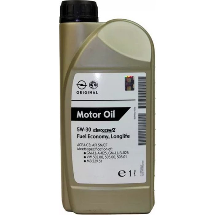Моторное масло General Motors dexos2 5W-30, 1л (7153)