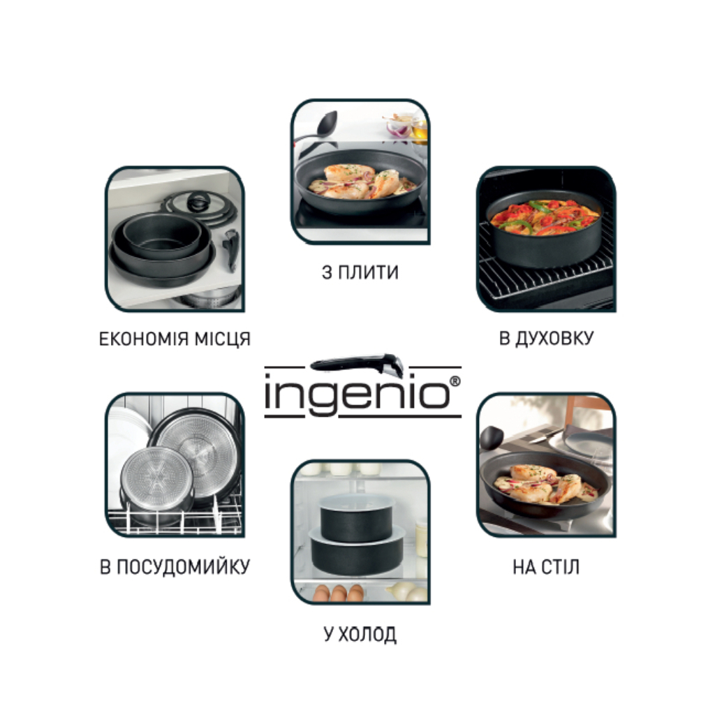 Набор посуды Tefal Ingenio My Essentials 4 предмета (L3349453) изображение 9