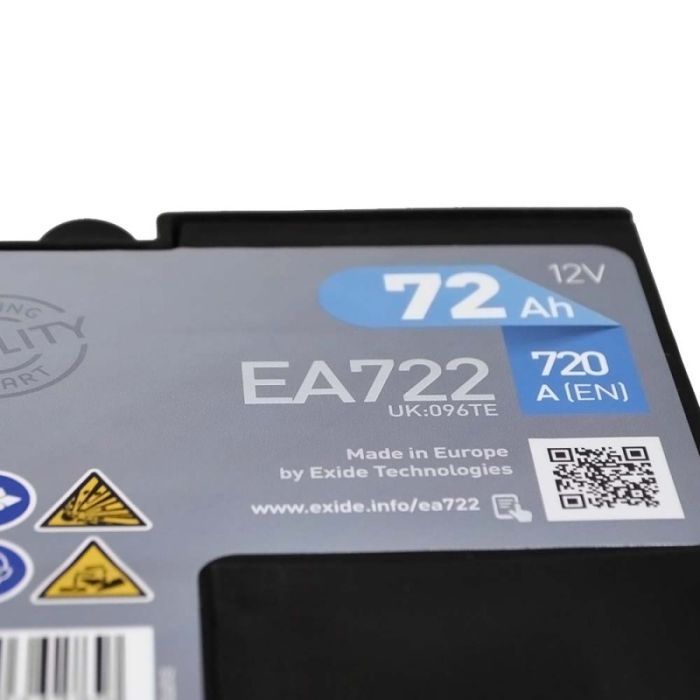 Аккумулятор автомобильный EXIDE PREMIUM 72A (EA722) изображение 5