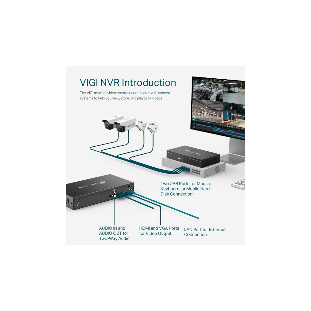 Регистратор для видеонаблюдения TP-Link VIGI NVR1008 (VIGI-NVR1008) изображение 7