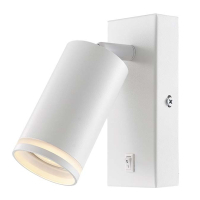 Фото - Точковий світильник Videx Світильник точковий  під лампу GU10 SPF05E настінний з кнопкою білий 