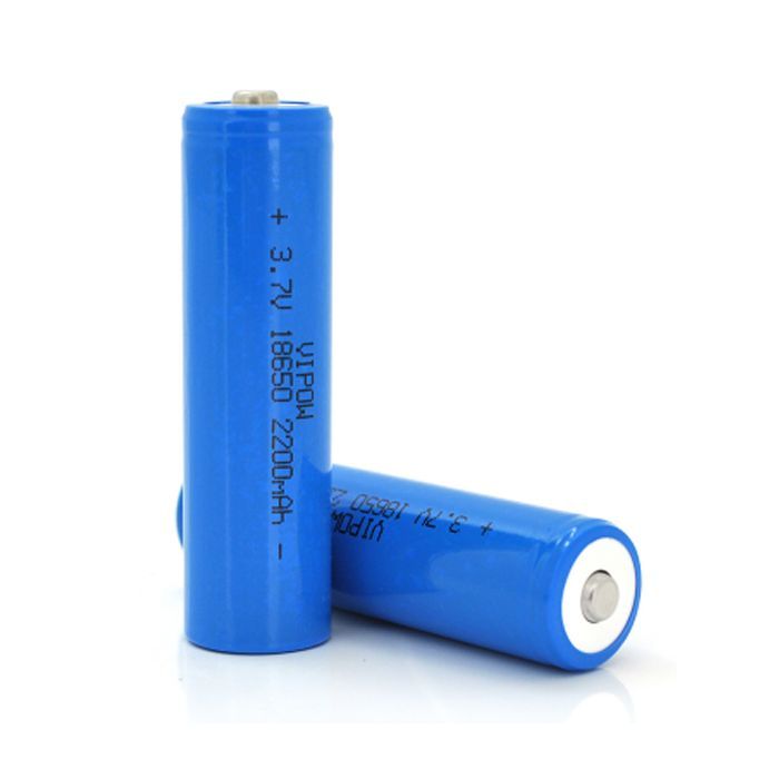 Акумулятор 18650 2200mAh, TipTop, 3.7V, Blue Vipow (ICR18650-2200mAhTT)