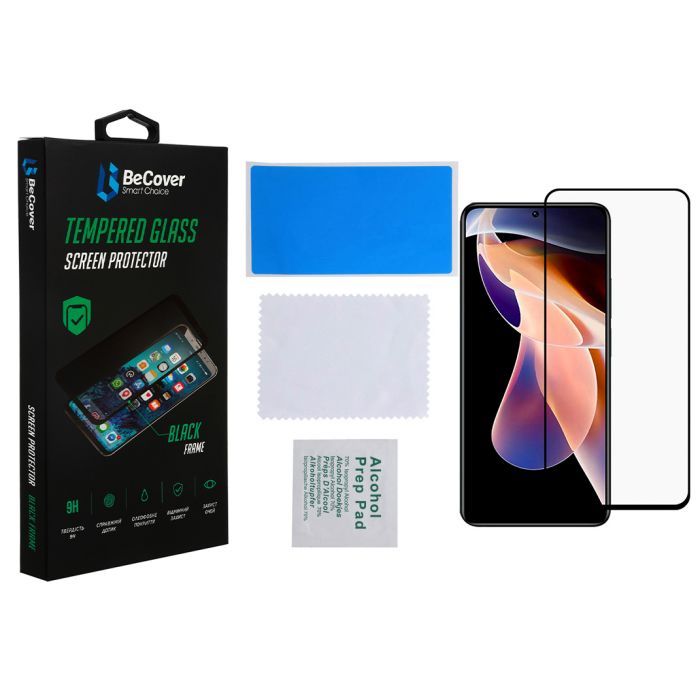 Скло захисне BeCover Redmi Note 11 Pro / 11 Pro Plus Black (707140) зображення 2 Скло захисне BeCover Redmi Note 11 Pro / 11 Pro Plus Black (707140) зображення 2