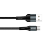 Дата кабель USB 2.0 AM to Type-C 1.0m nylon black ColorWay (CW-CBUC045-BK) изображение 4