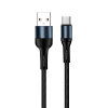 Дата кабель USB 2.0 AM to Type-C 1.0m nylon black ColorWay (CW-CBUC045-BK) зображення 5