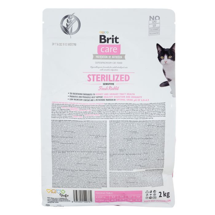 Сухой корм для кошек Brit Care Cat GF Sterilized Sensitive 2 кг (8595602540761) изображение 2