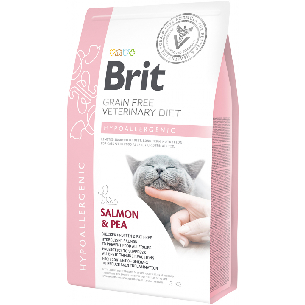 Сухой корм для кошек Brit GF VetDiets Cat Hypoallergenic 2 кг (8595602528370)