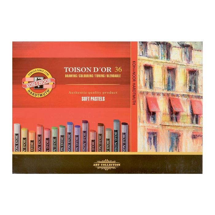Пастель Koh-i-Noor Toison D'or сухая мягкая 36 цветов (8515)