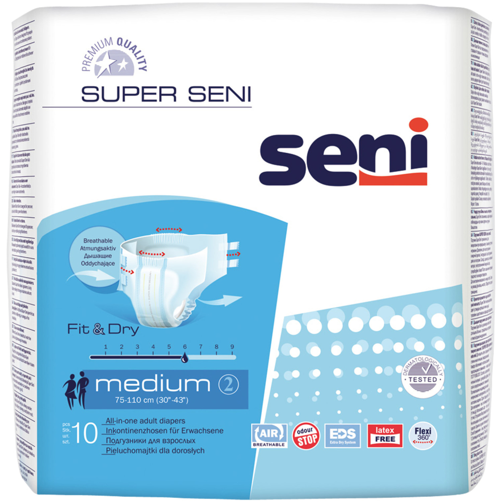 Подгузники для взрослых Seni Super Medium 10 шт (5900516691189)