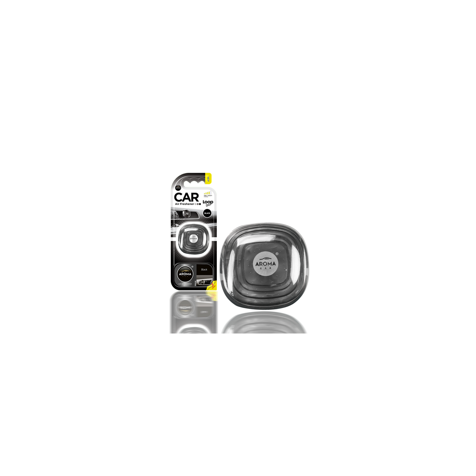 Ароматизатор для автомобіля Aroma Car Loop Gel - Black (631135) зображення 2