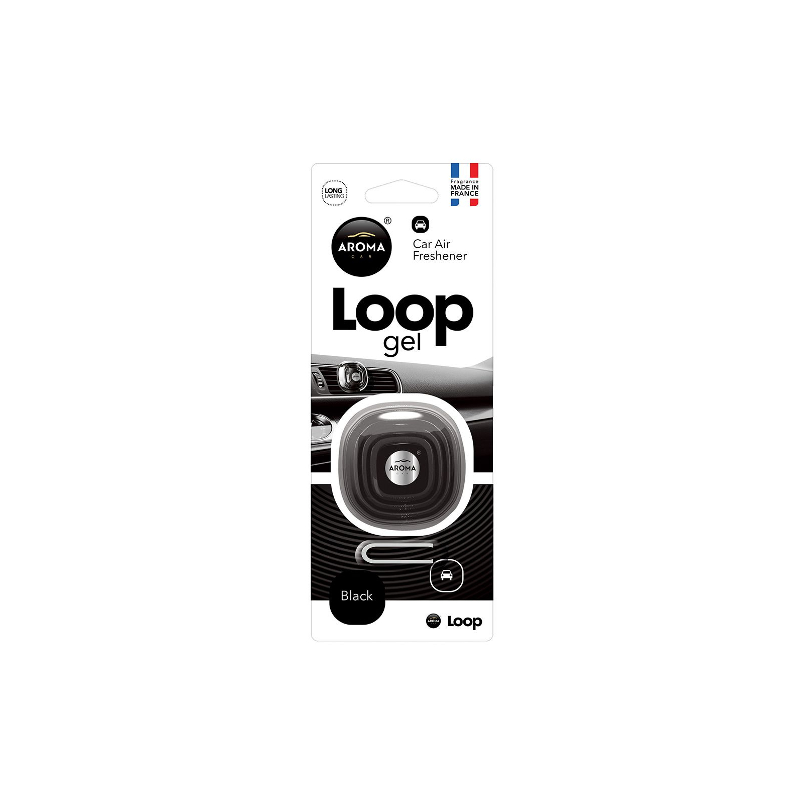 Ароматизатор для автомобіля Aroma Car Loop Gel - Black (631135)