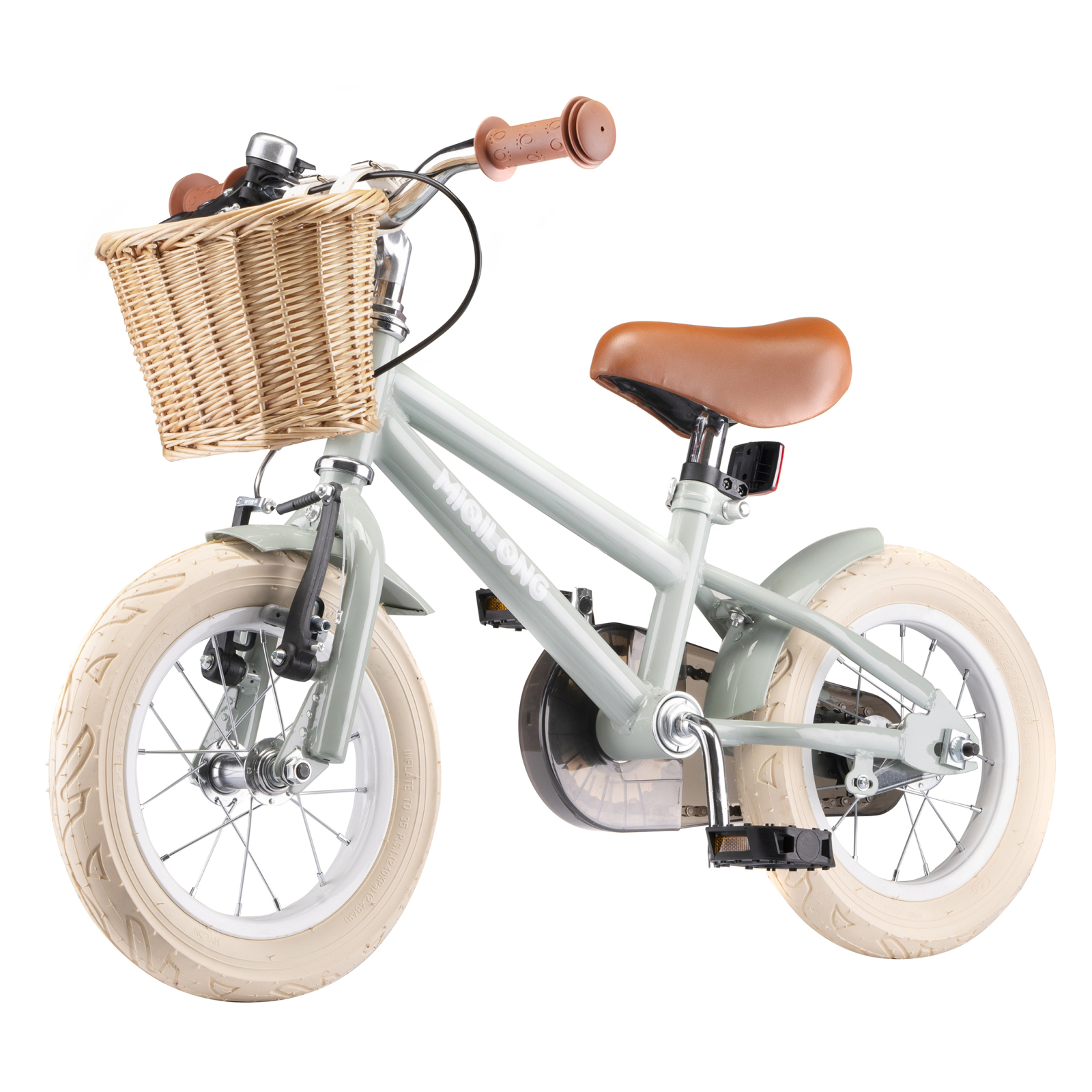 Дитячий велосипед Miqilong RM Бежевий 12" (ATW-RM12-BEIGE) зображення 5