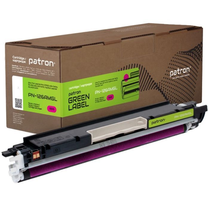 Тонер-картридж Patron HP 126A (CE313A) Green Label, magenta (PN-126AMGL)