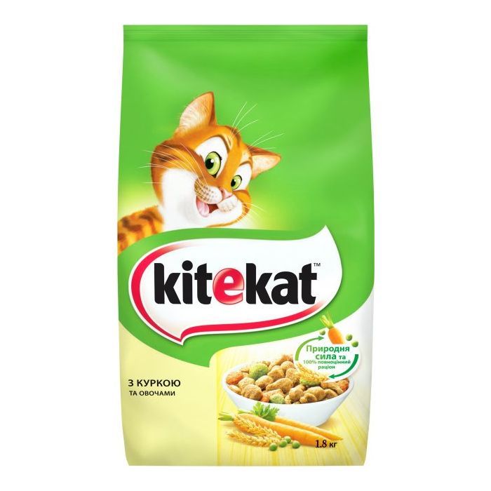 Сухой корм для кошек Kitekat Курица с овощами 1.8 кг (5900951137884)