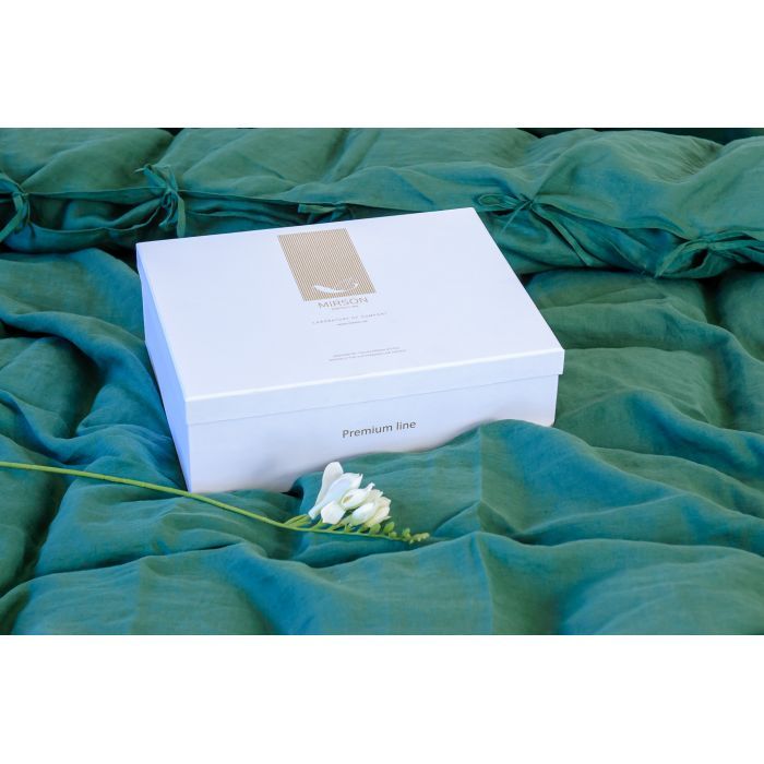 Постільна білизна MirSon Льон Green Apple 110х140 (2200005370674) зображення 8