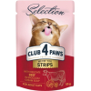Влажный корм для кошек Club 4 Paws Selection Плюс Полоски с говядиной в крем супе из брокколи 85 г (4820215368100)