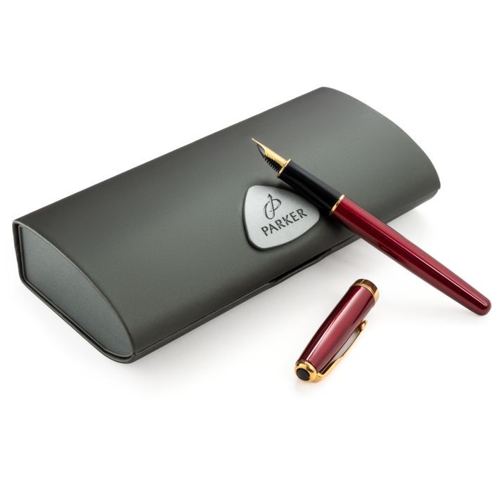 Ручка пір'яна Parker P РП Sonnet F31R GT червоний лак (F31R GT) зображення 4