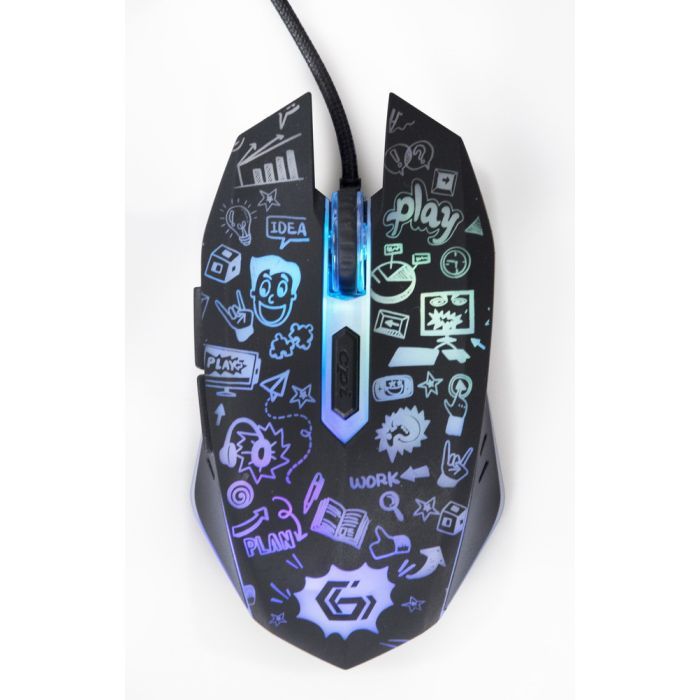 Мышка Gembird MUS-6B-GRAFIX-01 USB Black (MUS-6B-GRAFIX-01) изображение 2