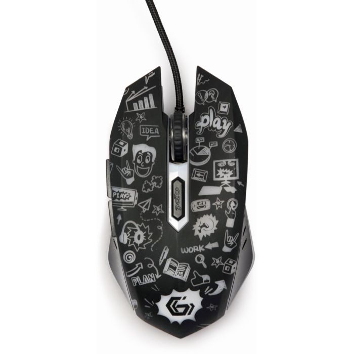 Мышка Gembird MUS-6B-GRAFIX-01 USB Black (MUS-6B-GRAFIX-01) изображение 3
