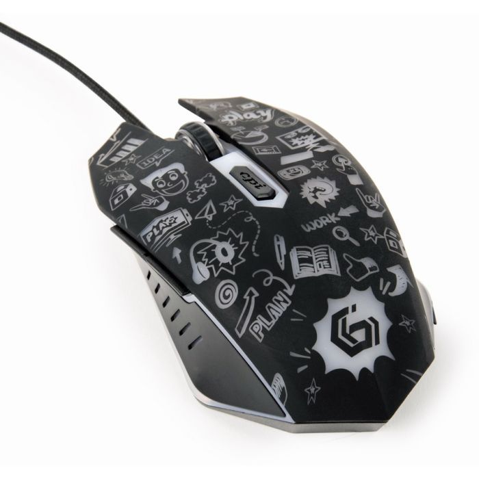 Мышка Gembird MUS-6B-GRAFIX-01 USB Black (MUS-6B-GRAFIX-01) изображение 7