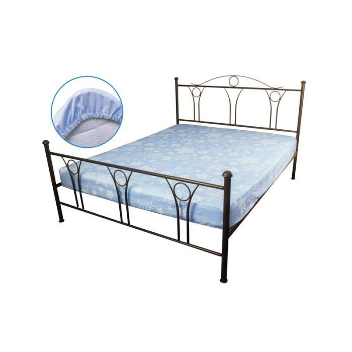 Простынь Руно бязь на резинке Blue Star 160х200 см (500.114У_Blue star)