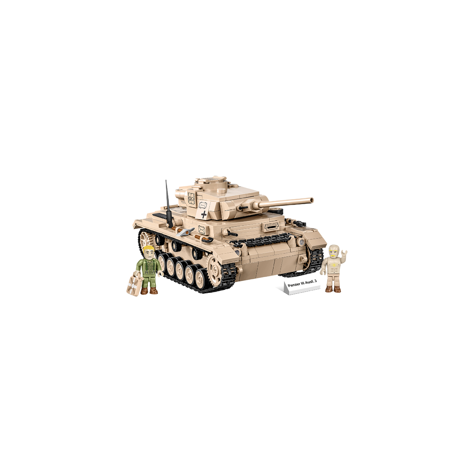 Конструктор Cobi Вторая Мировая Война Танк Panzer III, 780 деталей (COBI-2562) изображение 11