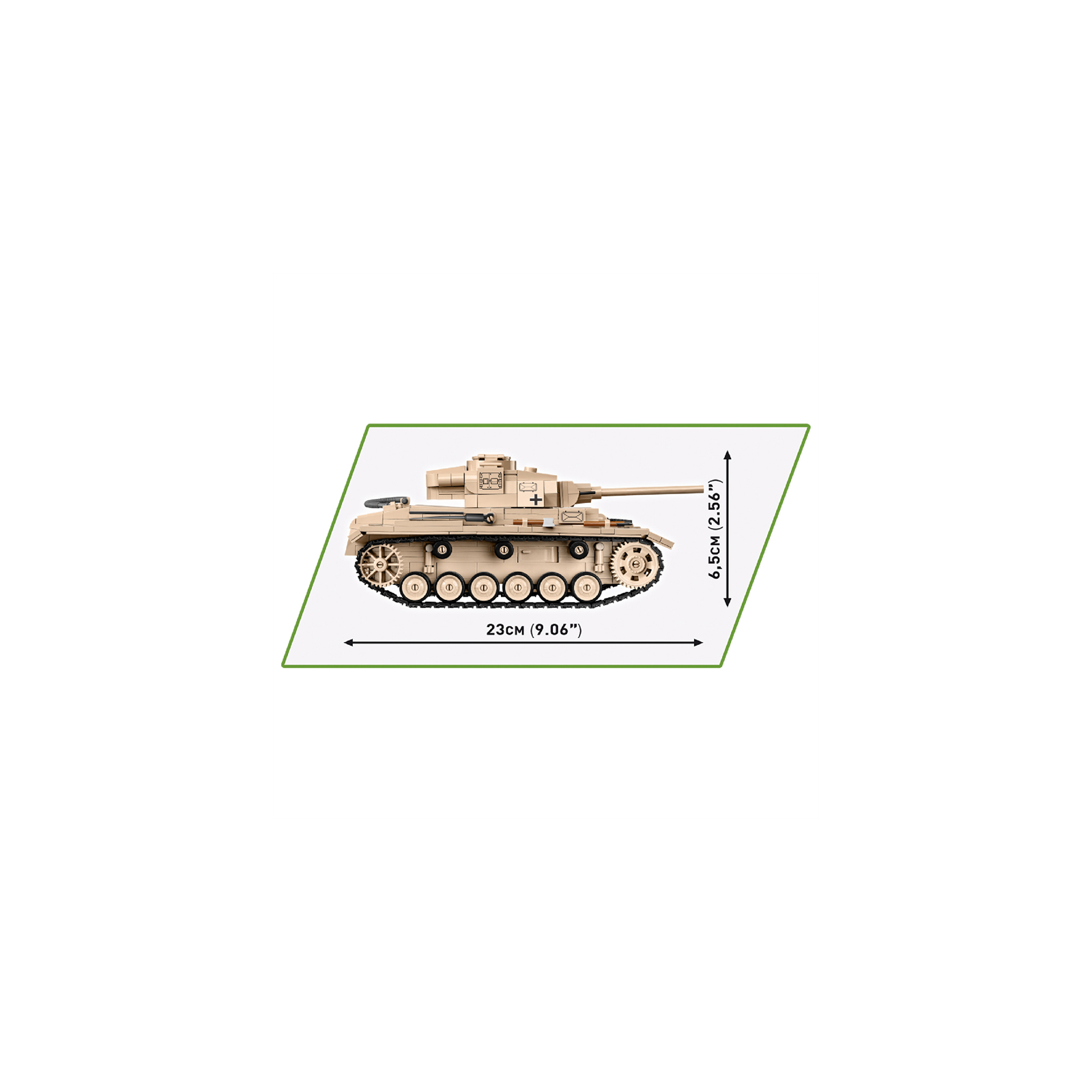Конструктор Cobi Вторая Мировая Война Танк Panzer III, 780 деталей (COBI-2562) изображение 3
