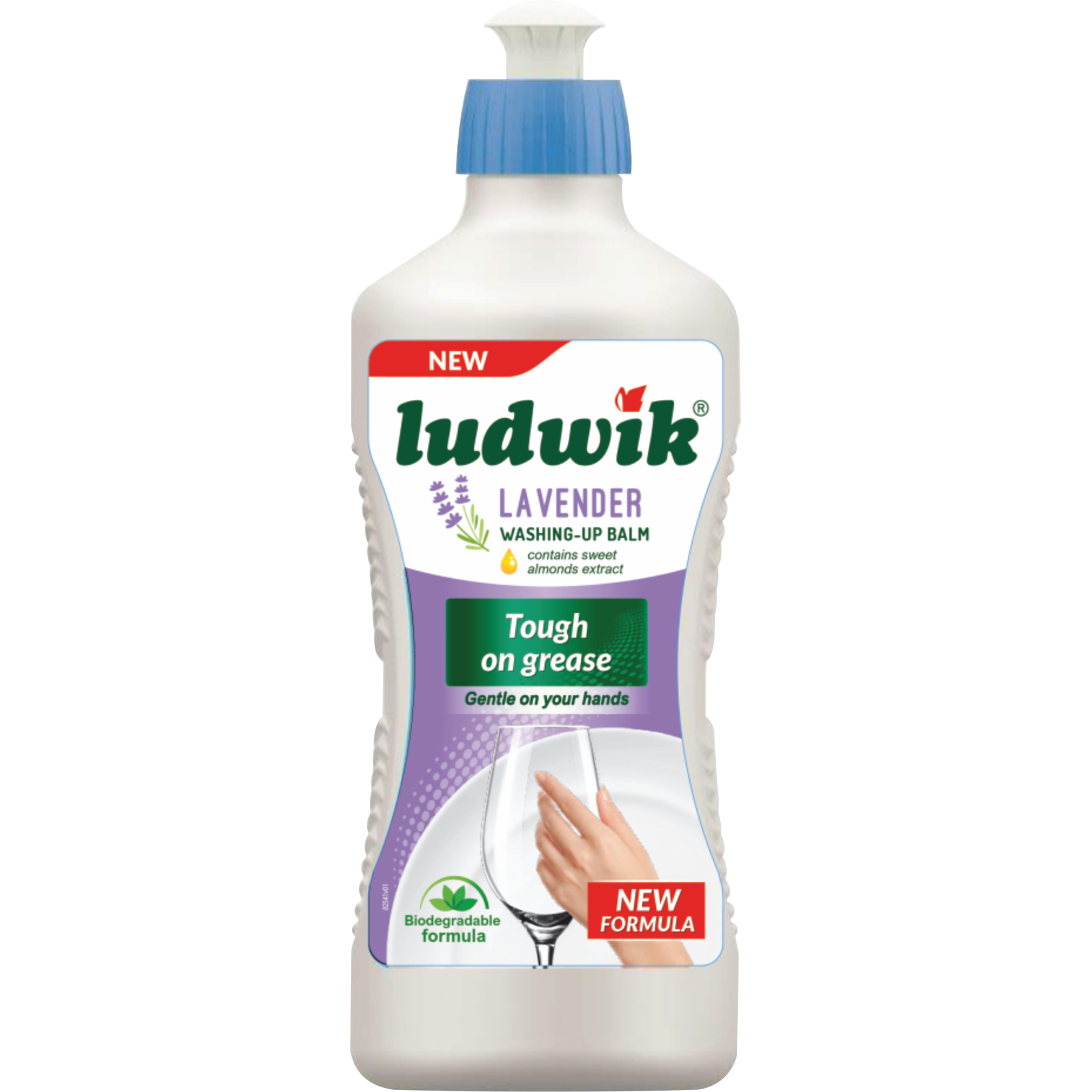 Средство для ручного мытья посуды Ludwik Лаванда 450 г (5900498029383)