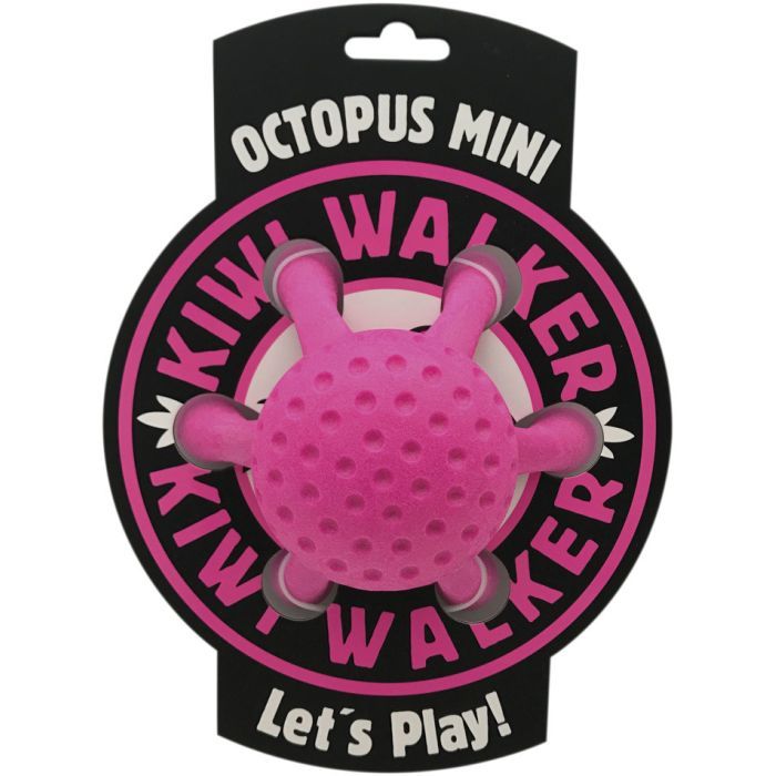 Игрушка для собак Kiwi Walker Осьминог 13 см розовая (8596075002794) изображение 2