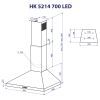 Витяжка кухонна Minola HK 5214 I 700 LED зображення 11