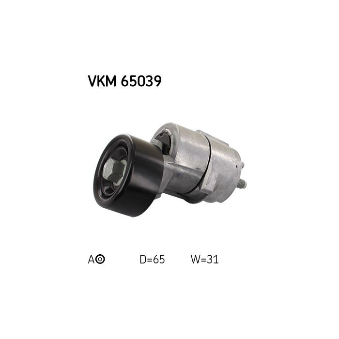 Натягувач ременя з роликом SKF VKM 65039
