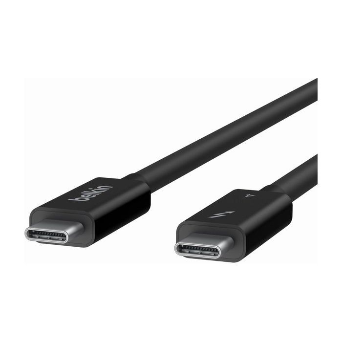 Дата кабель THUNDERBOLT 4, 40Gbps, 100W, 2m Black Belkin (INZ002BT2MBK) изображение 3