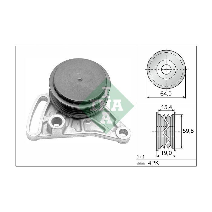 Ролик натяжителя ремня INA 531 0309 10