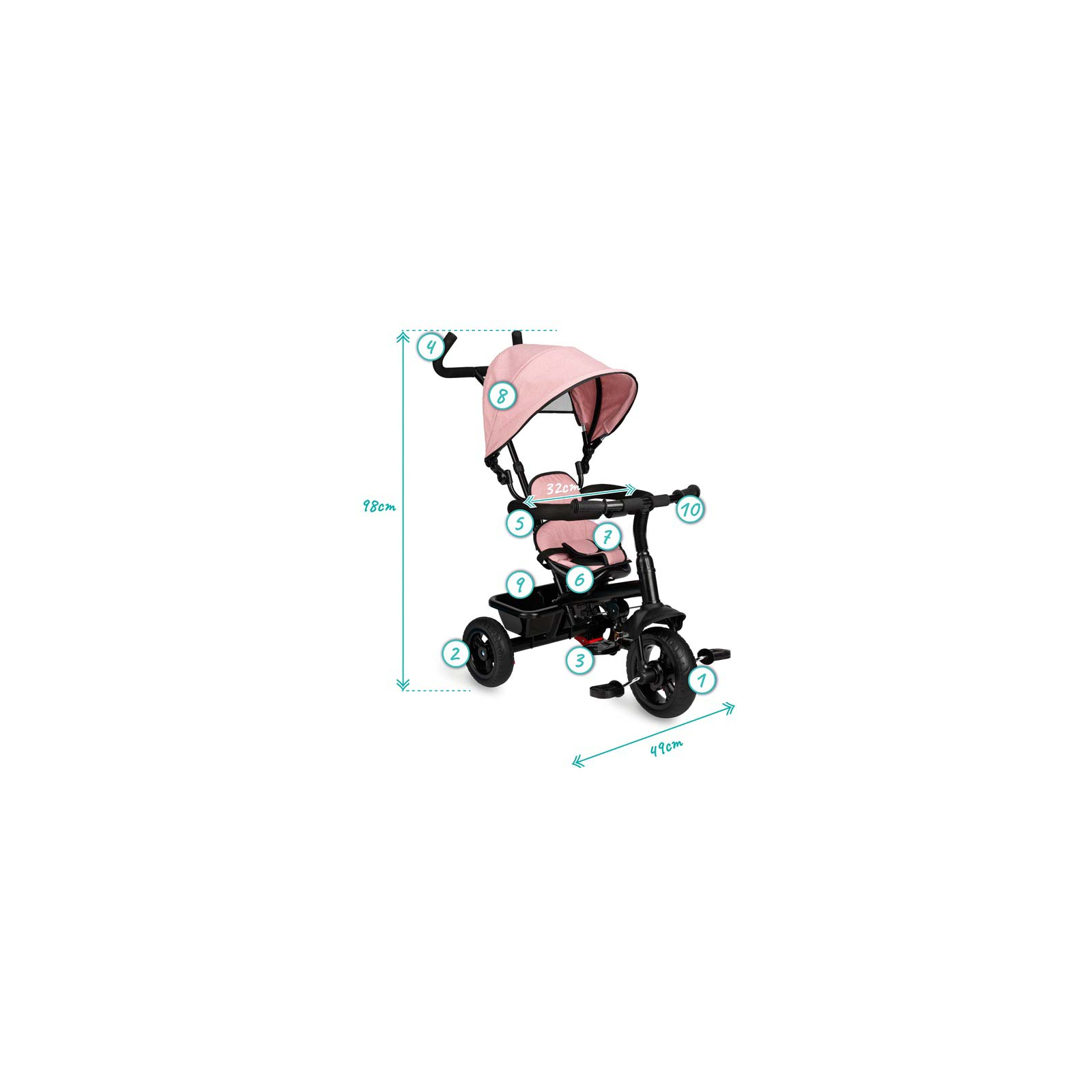 Детский велосипед Qkids Mila pink (ROTR00007) изображение 5