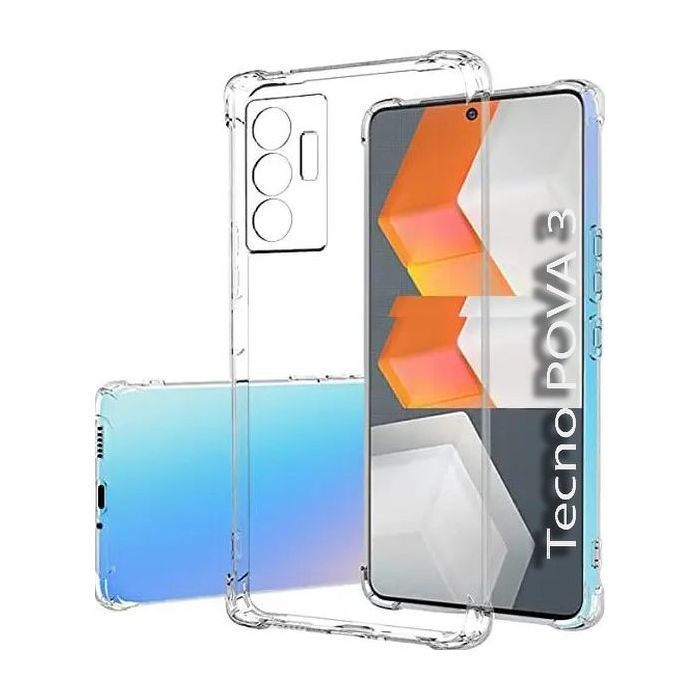 Чохол до мобільного телефона BeCover Anti-Shock Tecno POVA 3 (LF7n) Clear (708906)