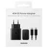 Зарядное устройство Samsung 45W Compact Power Adapter (w C to C Cable) Black (EP-T4510XBEGRU) изображение 5