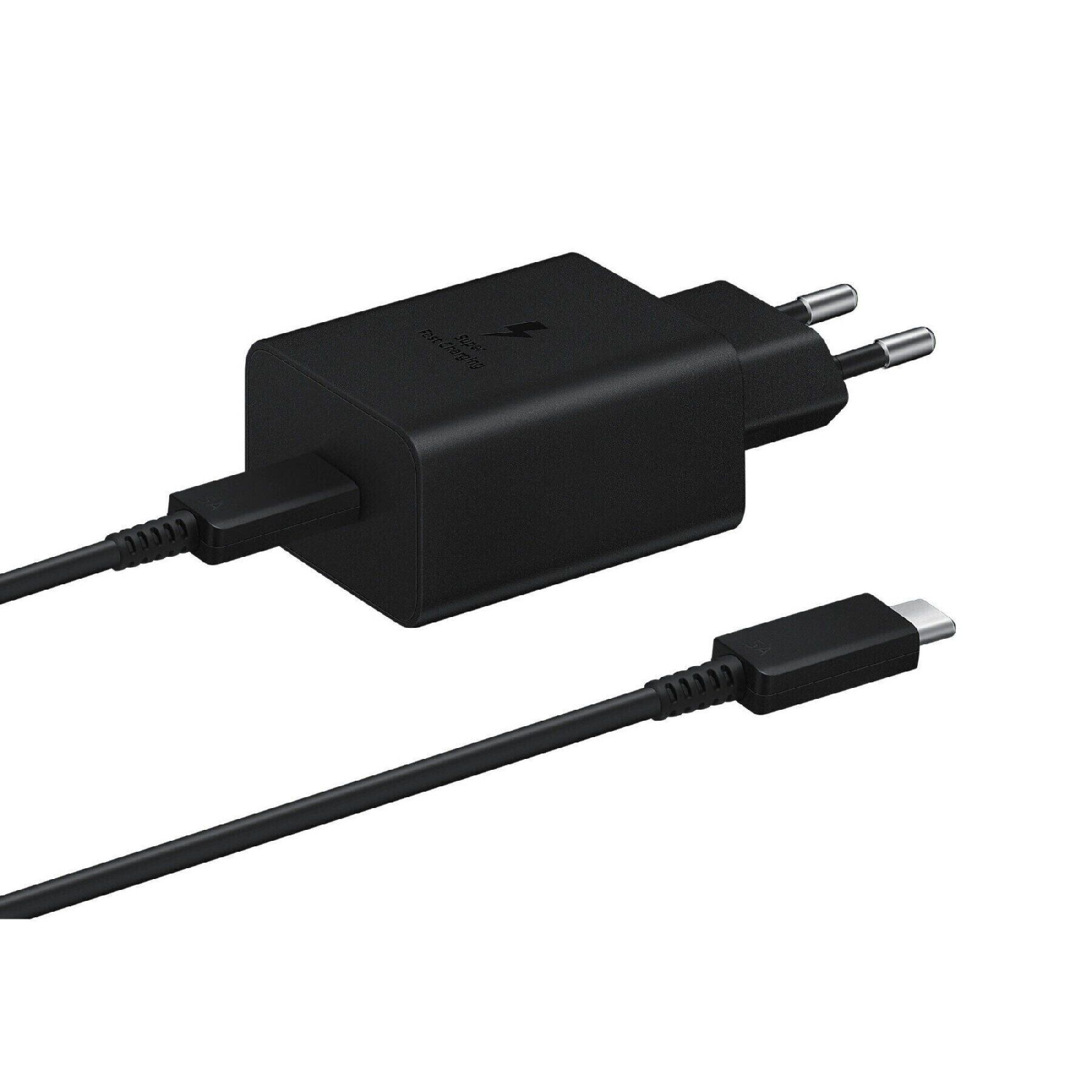 Зарядное устройство Samsung 45W Compact Power Adapter (w C to C Cable) Black (EP-T4510XBEGRU)