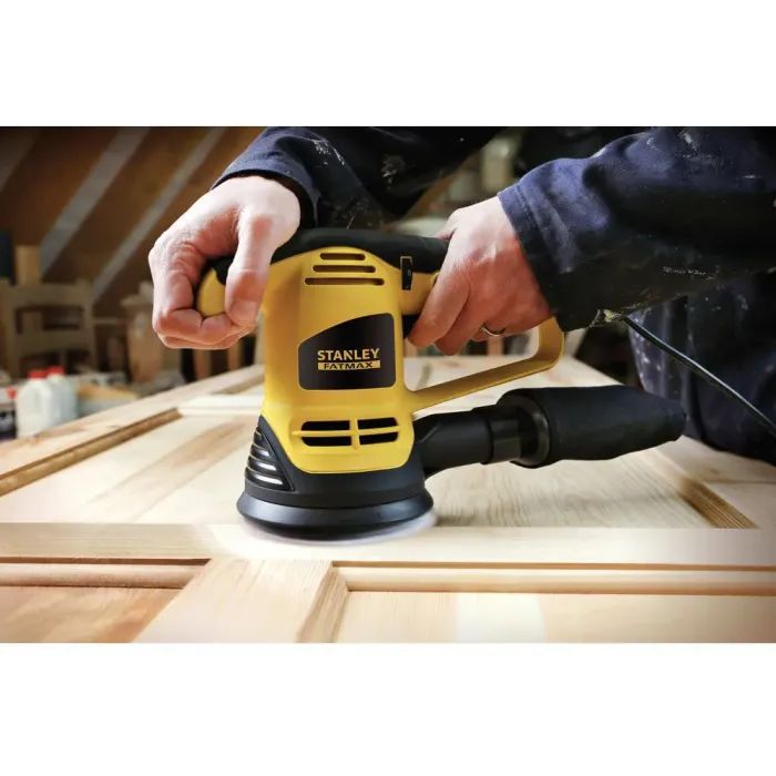 Шліфувальна машина Stanley FatMax, 480W, 4000-12000 об/хв, диск 125 мм, 3,9 кг, кейс (FME440K) зображення 4