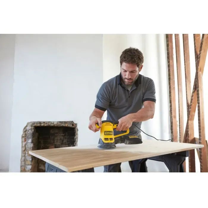 Шліфувальна машина Stanley FatMax, 480W, 4000-12000 об/хв, диск 125 мм, 3,9 кг, кейс (FME440K) зображення 5