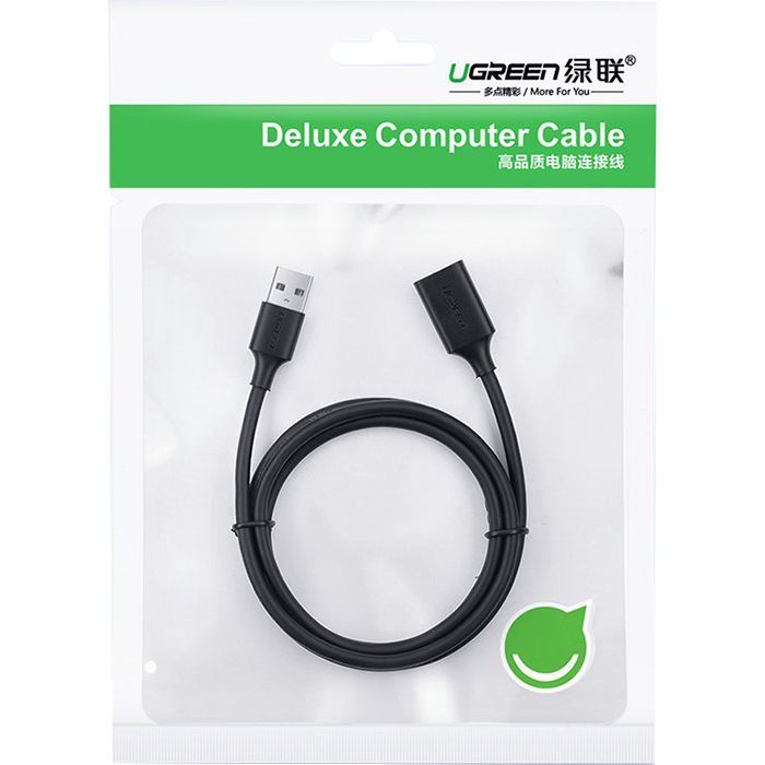 Дата кабель USB 3.0 AM/AF 3.0m US129 Black Ugreen (30127) зображення 2