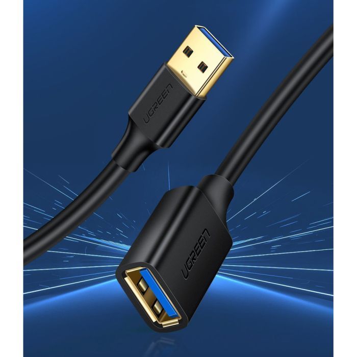Дата кабель USB 3.0 AM/AF 3.0m US129 Black Ugreen (30127) зображення 5