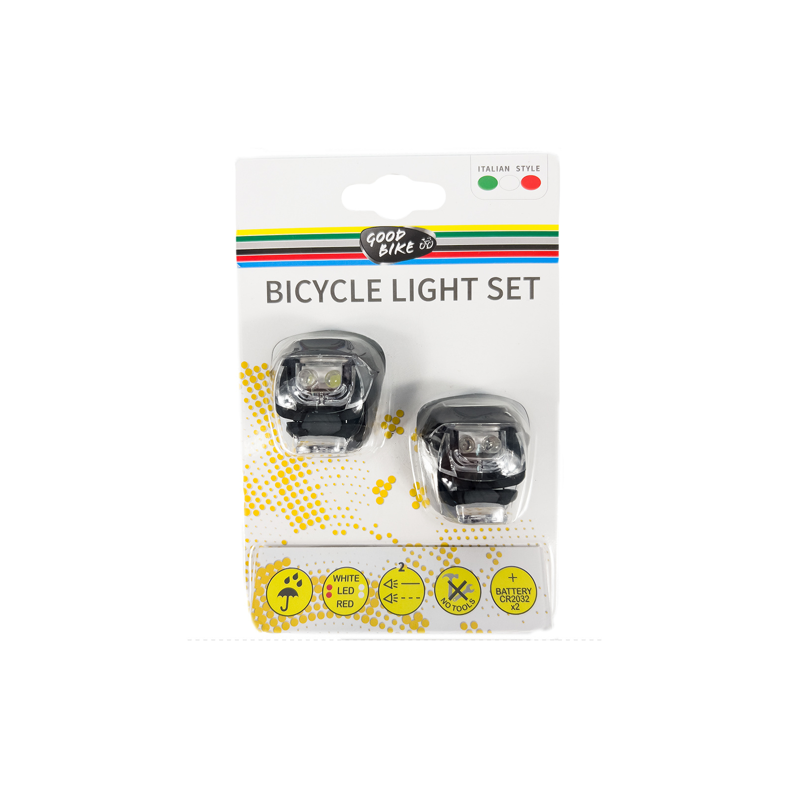 Комплект велофар Good Bike Silicone LED Black (92325Black-IS) изображение 6