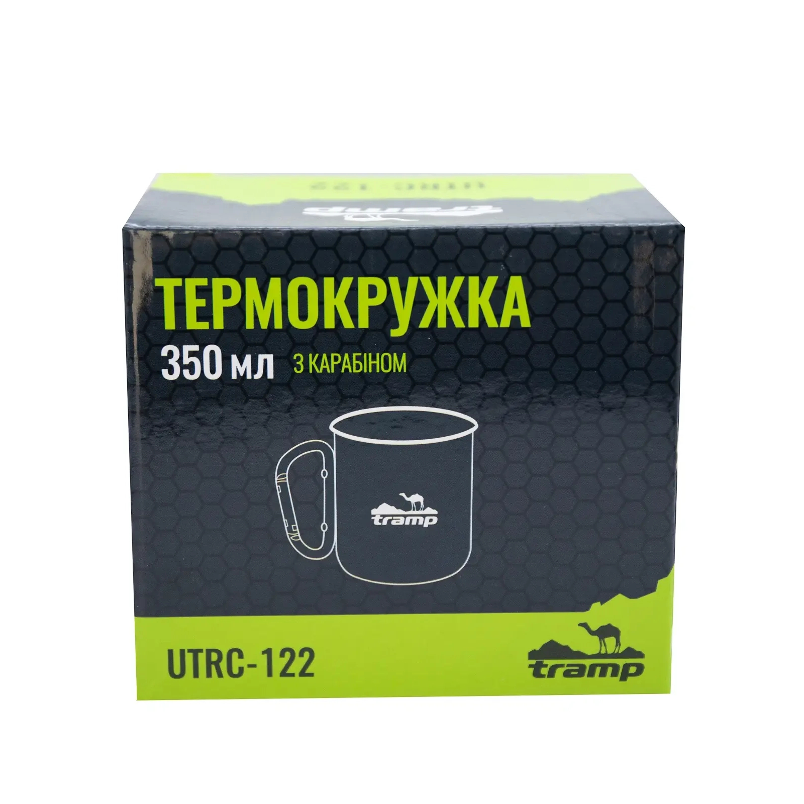Чашка туристична Tramp 350 мл з карабіном Olive (UTRC-122-olive) зображення 3
