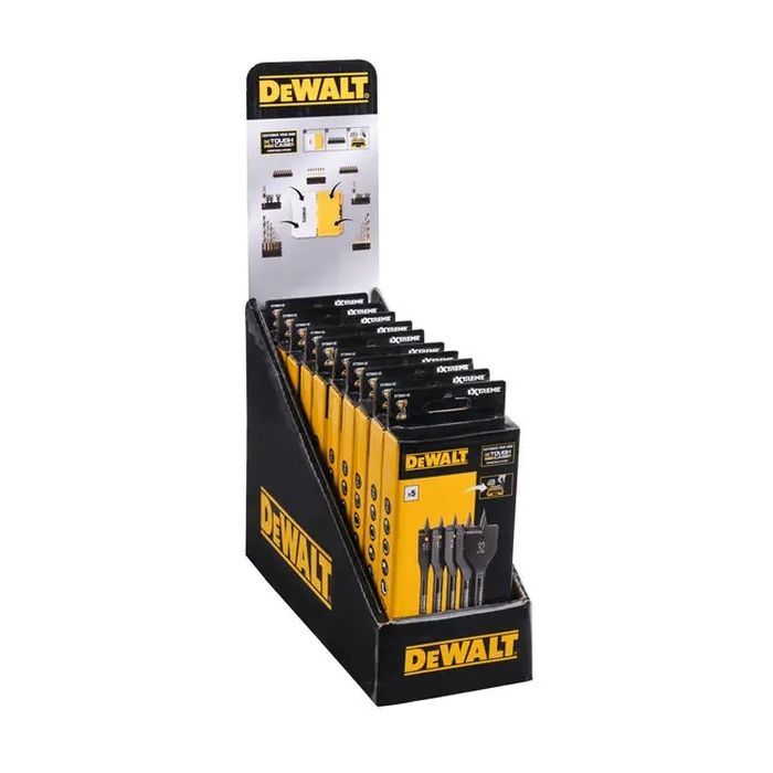 Набор сверл DeWALT перьевых по дереву в кассете EXTREME IMPACT, 6 шт (DT70834) изображение 3